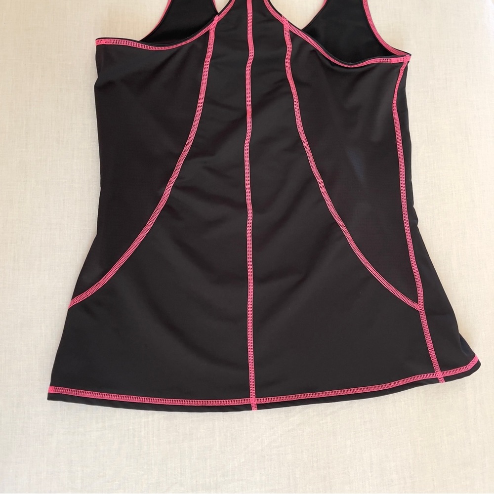 Hue Black & Pink Athletic Tank - Picture 5 of 5
